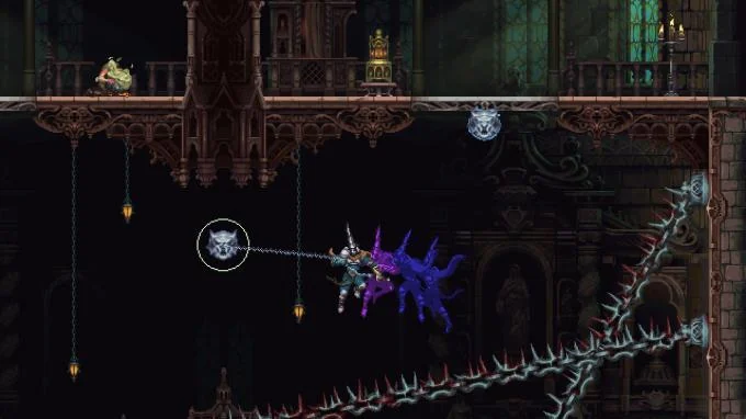 新武器によるアクションシーン