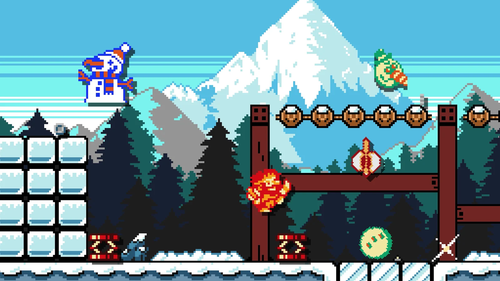 Dark Scrollsの雪山ステージでの戦闘