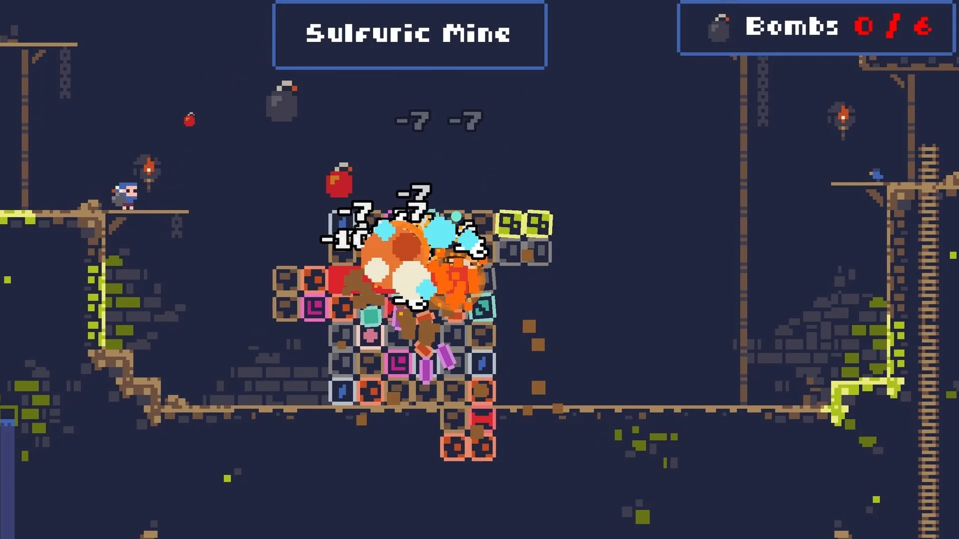ゲームプレイ画面（Sulfuric Mine） 1
