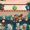 動物の演奏者がステージに並び、観客が見守るゲーム画面