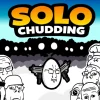 『Solo Chudding』キービジュアル。二丁拳銃を持つ卵と押し寄せるSoyjakの群れ