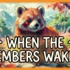 レッサーパンダと自然を背景にした『When the Embers Wake』のキービジュアル