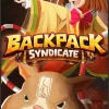 『Backpack Syndicate』のキービジュアル。指をさす和装の少女と大きなウサギ