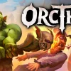 『Orcthal』キービジュアル。緑のオーク戦士が人間の兵士をなぎ倒す場面