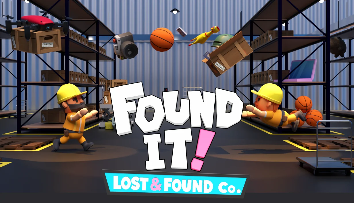 『Found it!: Lost & Found Co.』のメインカプセル。倉庫で落とし物を追う作業員
