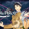 『ゾンビポリス』キービジュアル。男性刑事と紫髪の女性ゾンビ刑事、英字ロゴ