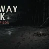 夜の孤島の浜辺を背景にした『No Way Back: Dark Horizon』のキービジュアル