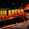 宇宙を背景にNebulArenaのロゴと赤い帽子をかぶったロボットを描いたキービジュアル