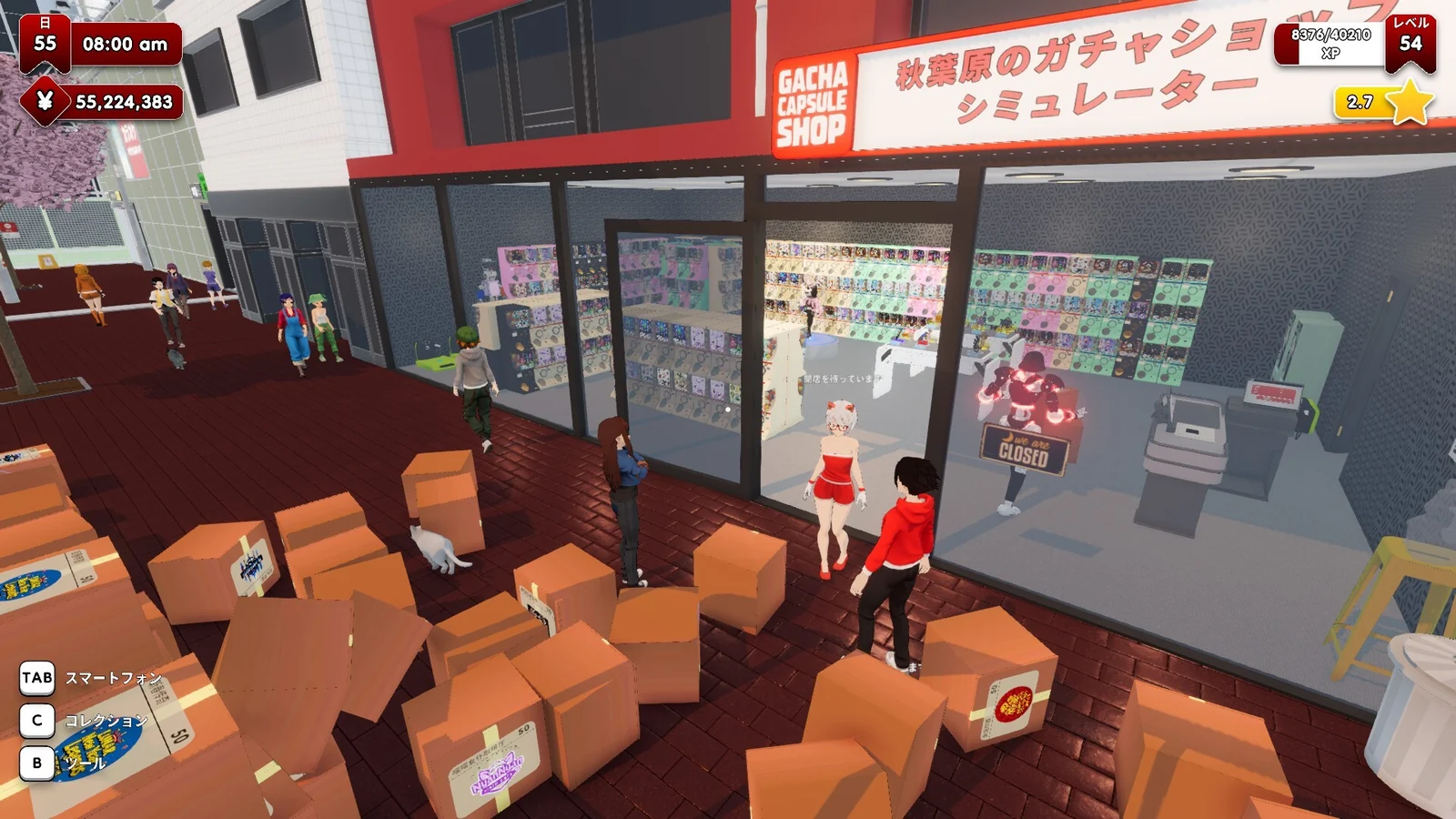 秋葉原のガチャショップシミュレーター Steamスクリーンショット5